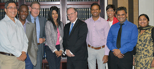 Delegates at the recent meeting held at UKZN’s Unit of Maritime Law and Maritime Studies.